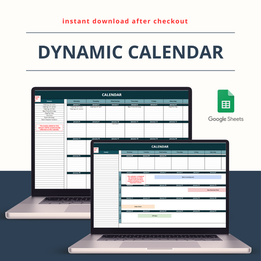 Dynamic Calendar [12 Months]